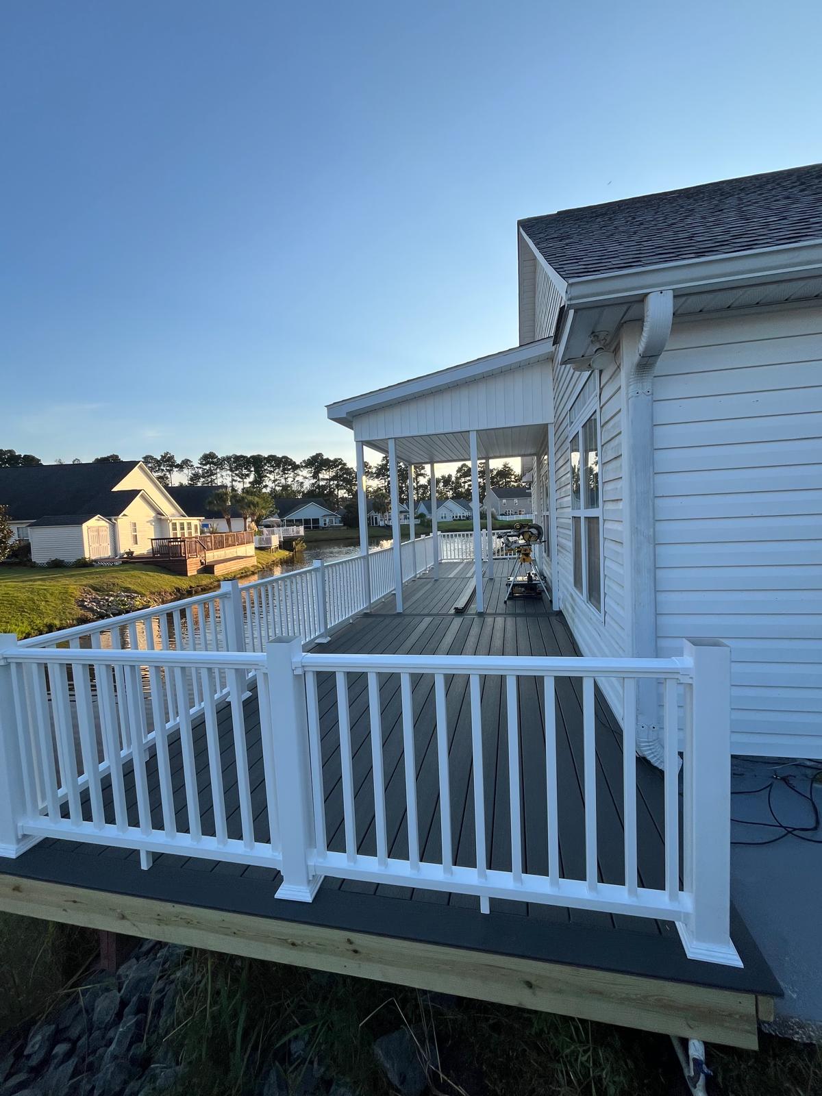Deck & Railing — Clean, solid railing build
